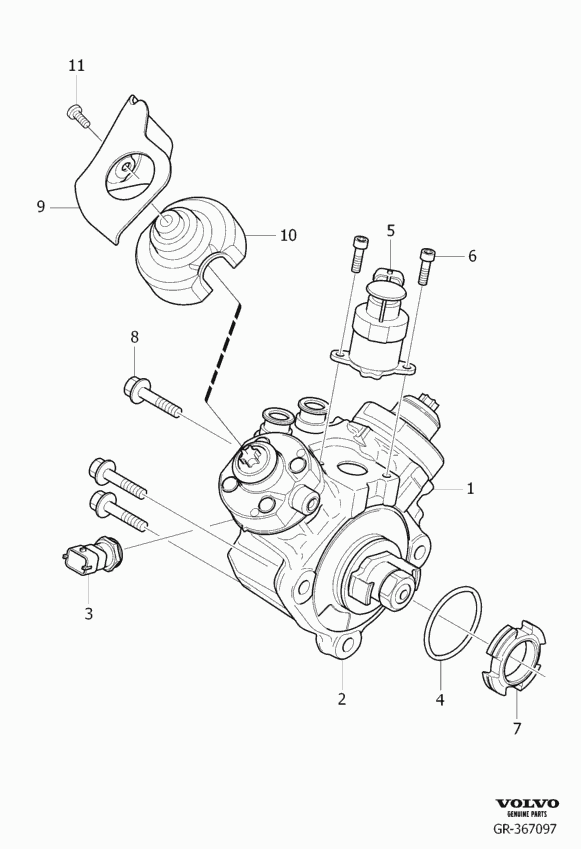 Volvo 31272619 - Sensor, temperatura del refrigerante vegaparts.es