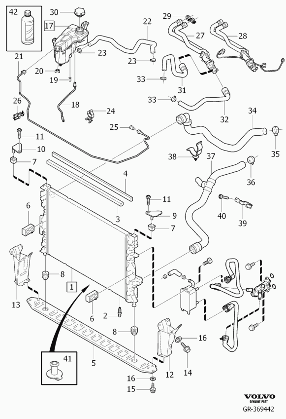 Volvo 30680002 - Tapón, depósito de refrigerante vegaparts.es