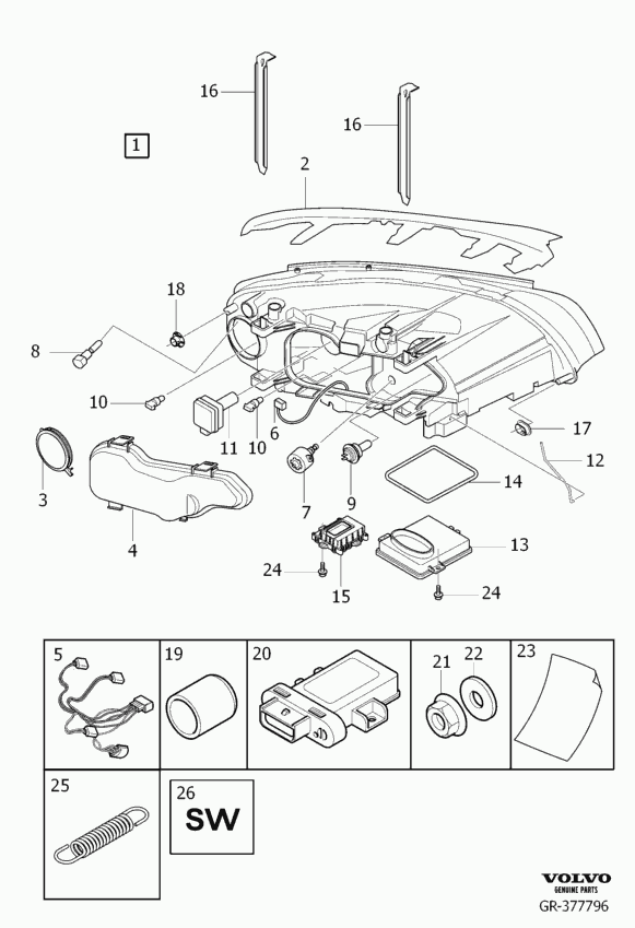 Volvo 985667 - Lámpara, luz de acceso vegaparts.es