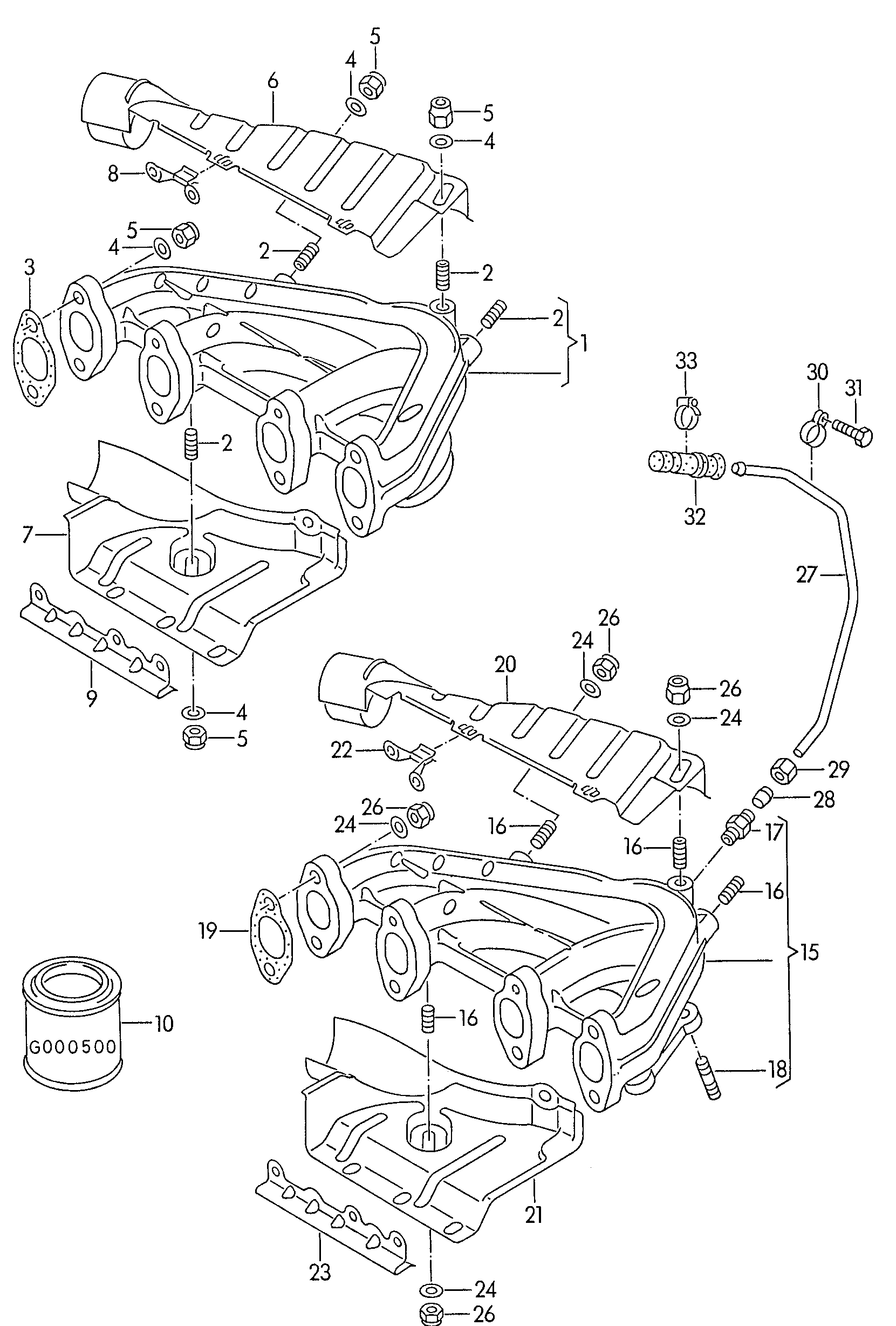 Glaser X03747-01 - Junta, colector de escape vegaparts.es