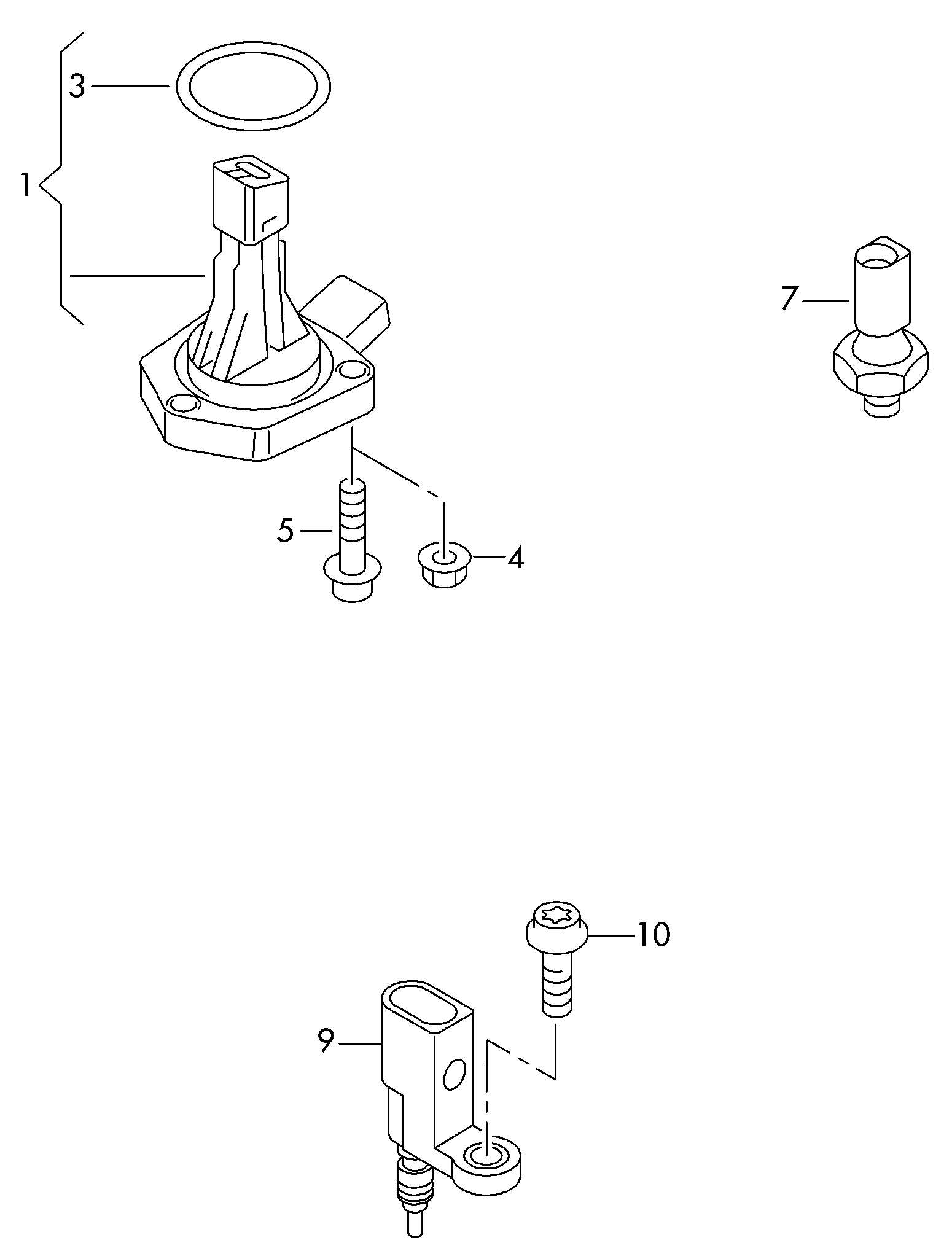 VAG 03C 907 660 M - Sensor, nivel de aceite del motor vegaparts.es