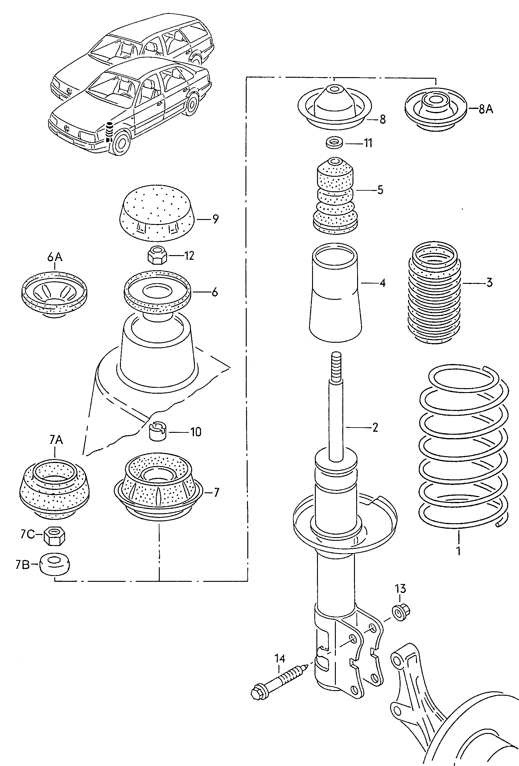 KYB SM1708 - Cojinete columna suspensión vegaparts.es