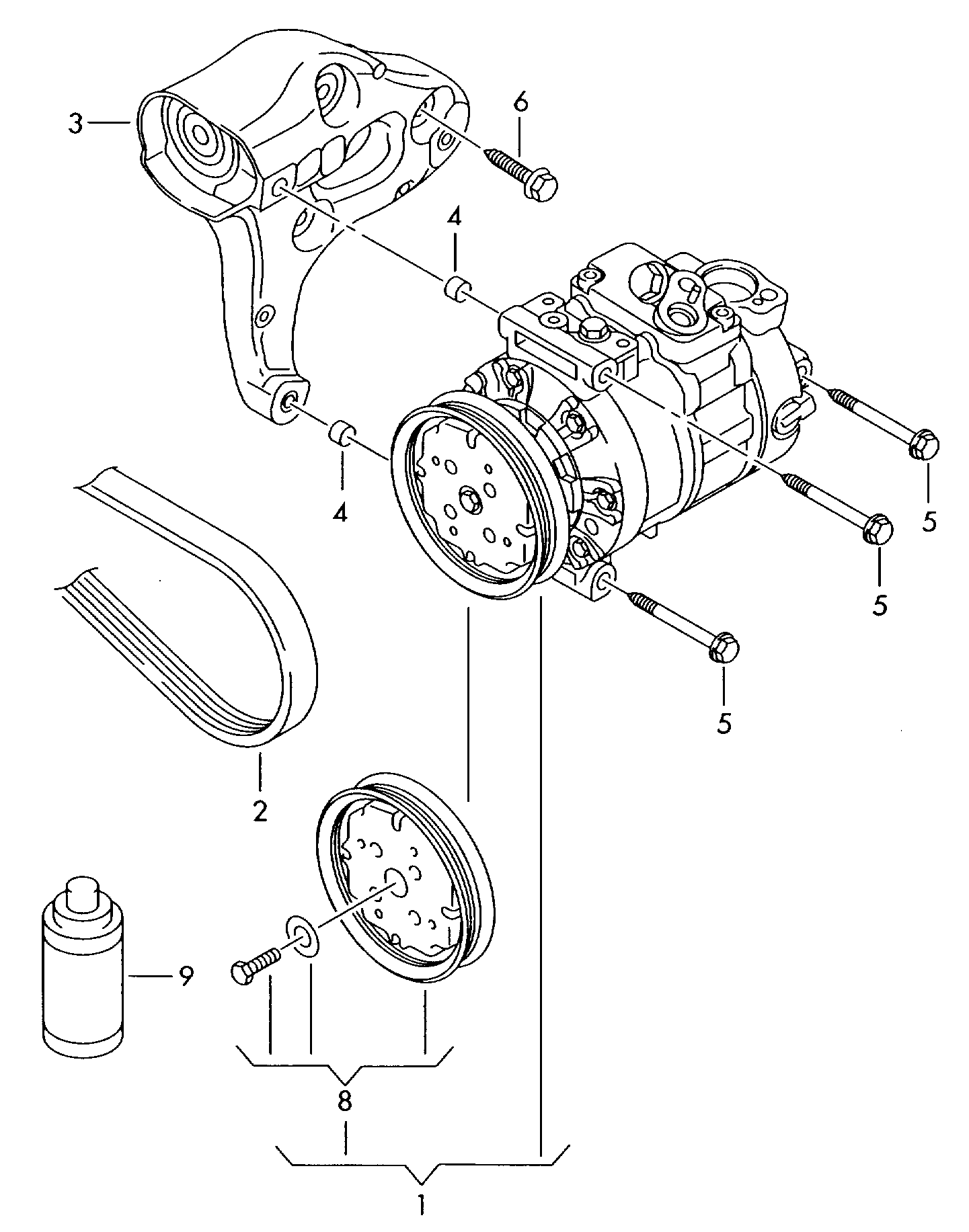 Denso DCP32045 - Compresor, aire acondicionado vegaparts.es
