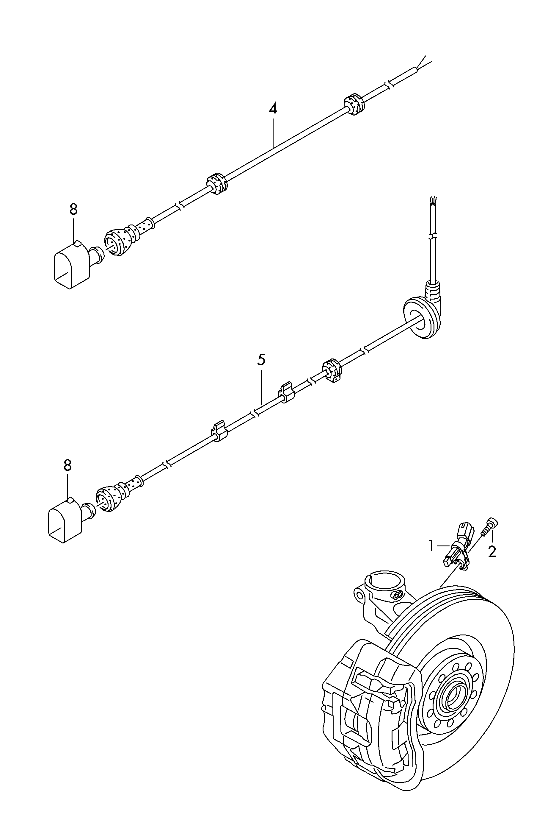 VAG WHT003860 - Sensor, revoluciones de la rueda vegaparts.es