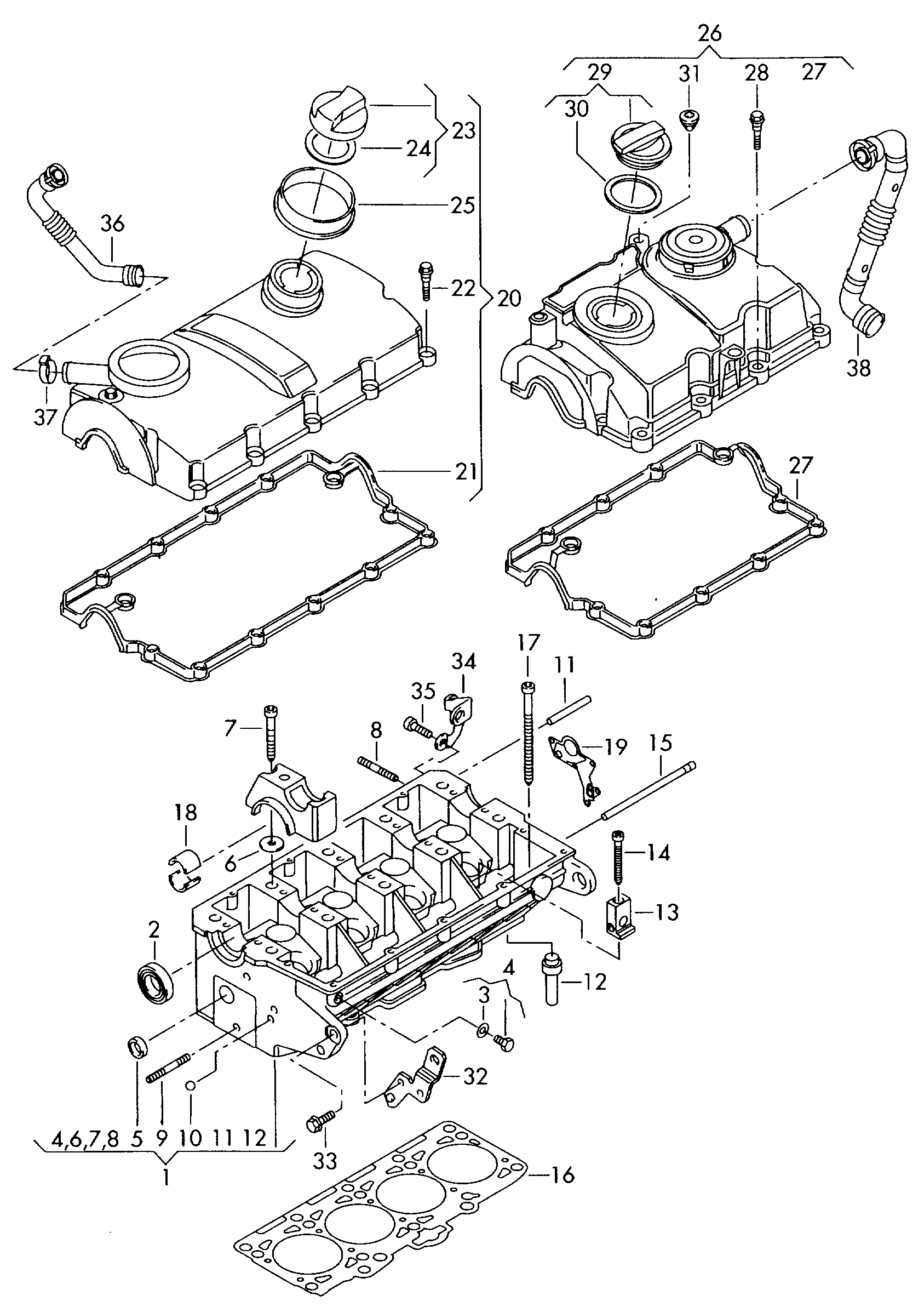 VAG 038103385A - Tornillo, soporte inyector vegaparts.es