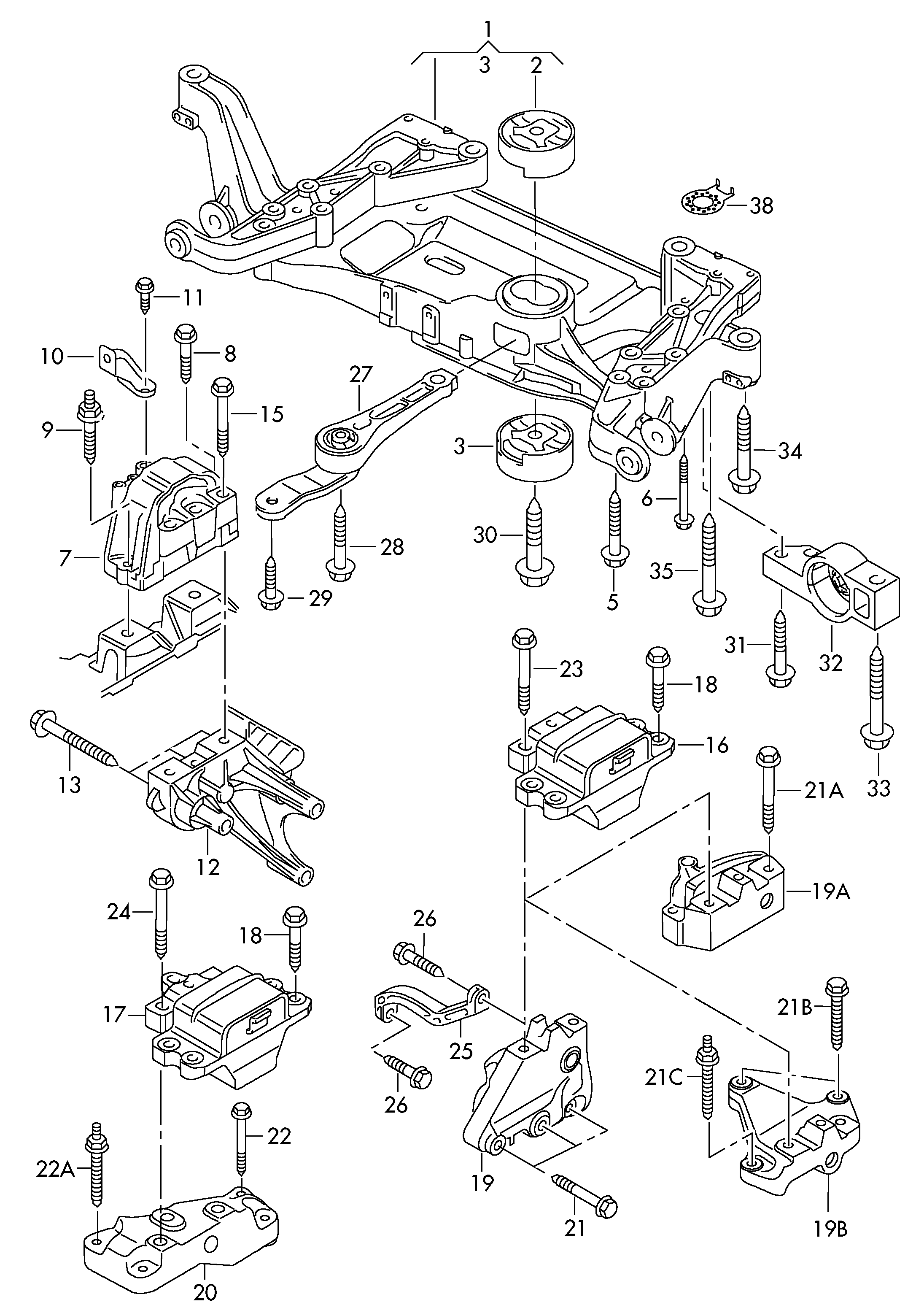 VAG 3C0 199 855 J - Soporte, motor vegaparts.es