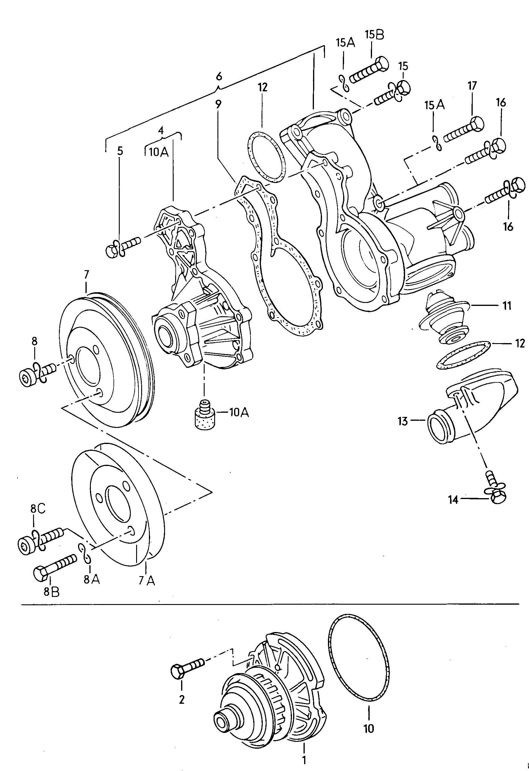 FORD 037121005C - Bomba de agua vegaparts.es
