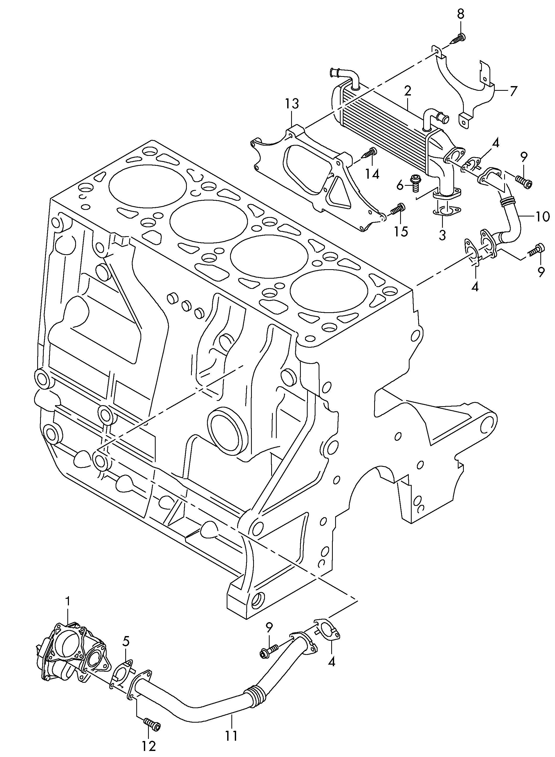 ERA 500068A - Elemento enfriador, reciclaje gases escape vegaparts.es