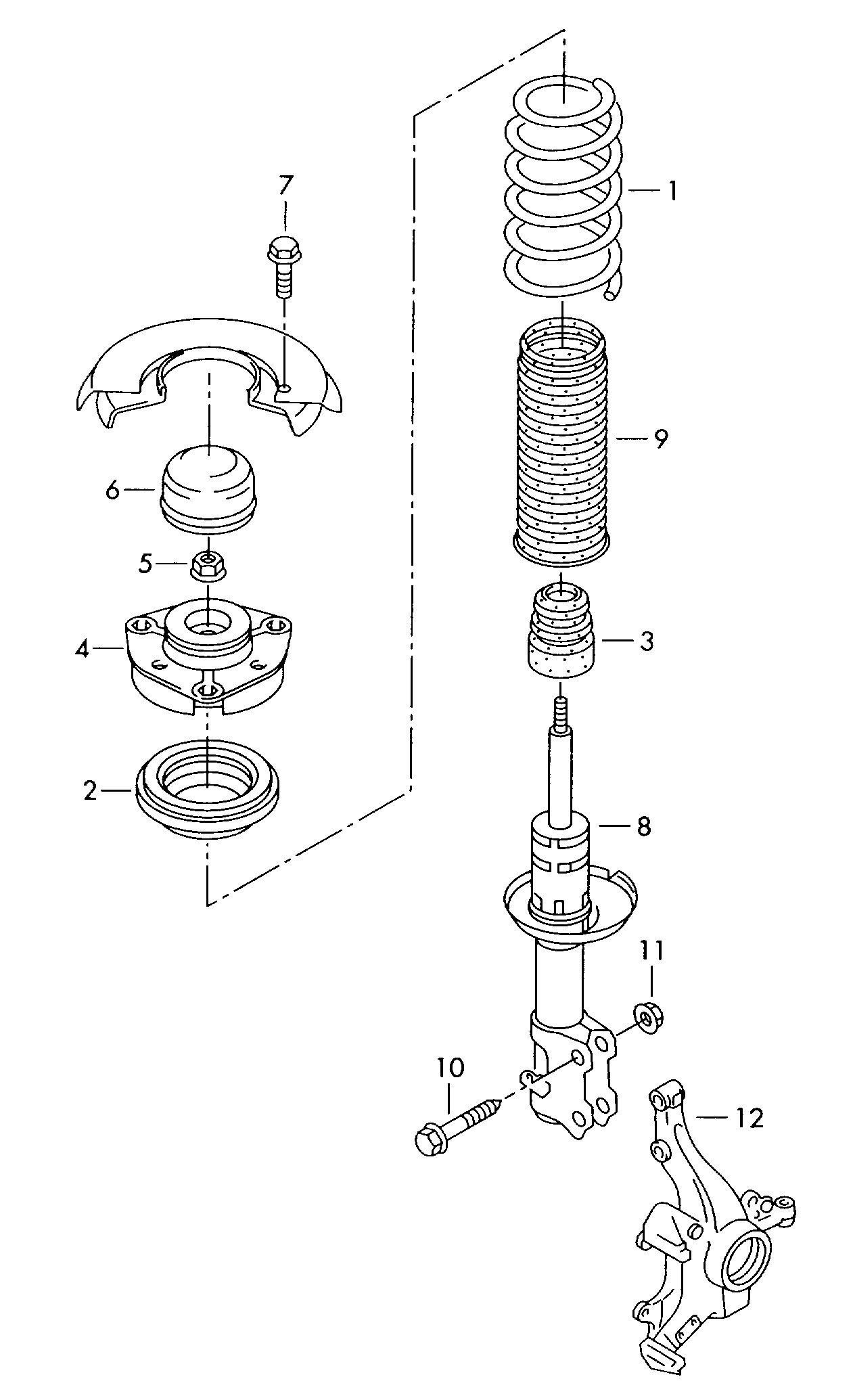 KYB SM1714 - Cojinete columna suspensión vegaparts.es