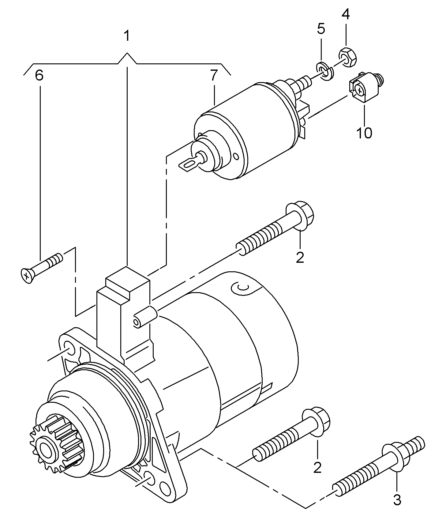 BOSCH 0 986 025 110 - Motor de arranque vegaparts.es