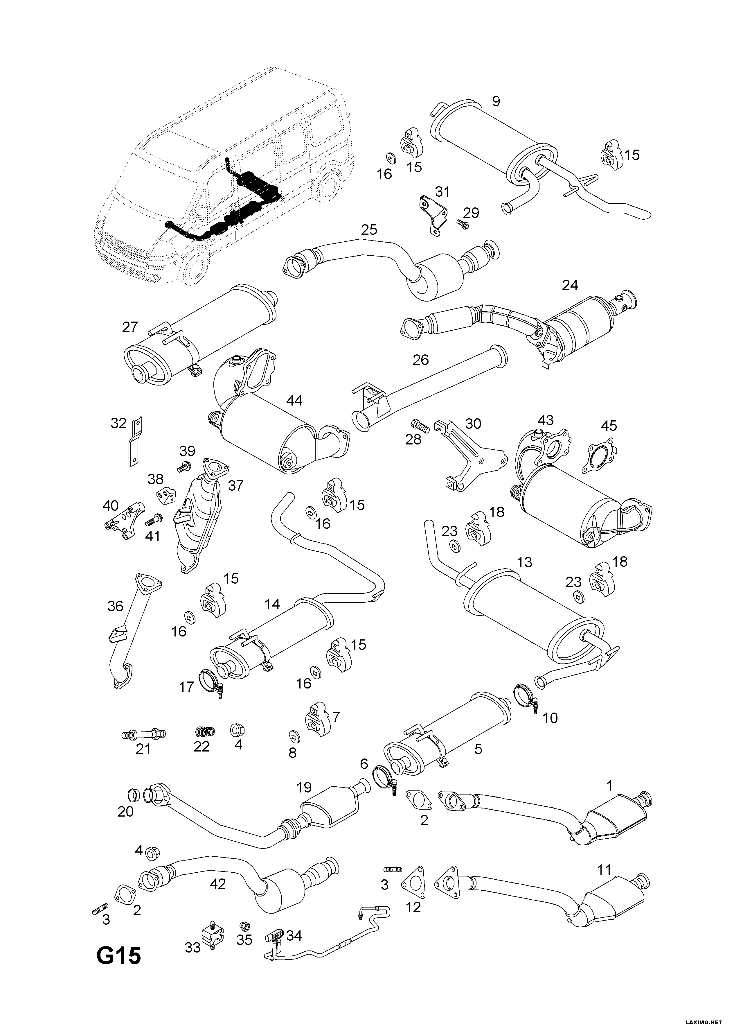 PSA 45 01 620 - Conectores de tubos, sistema de escape vegaparts.es