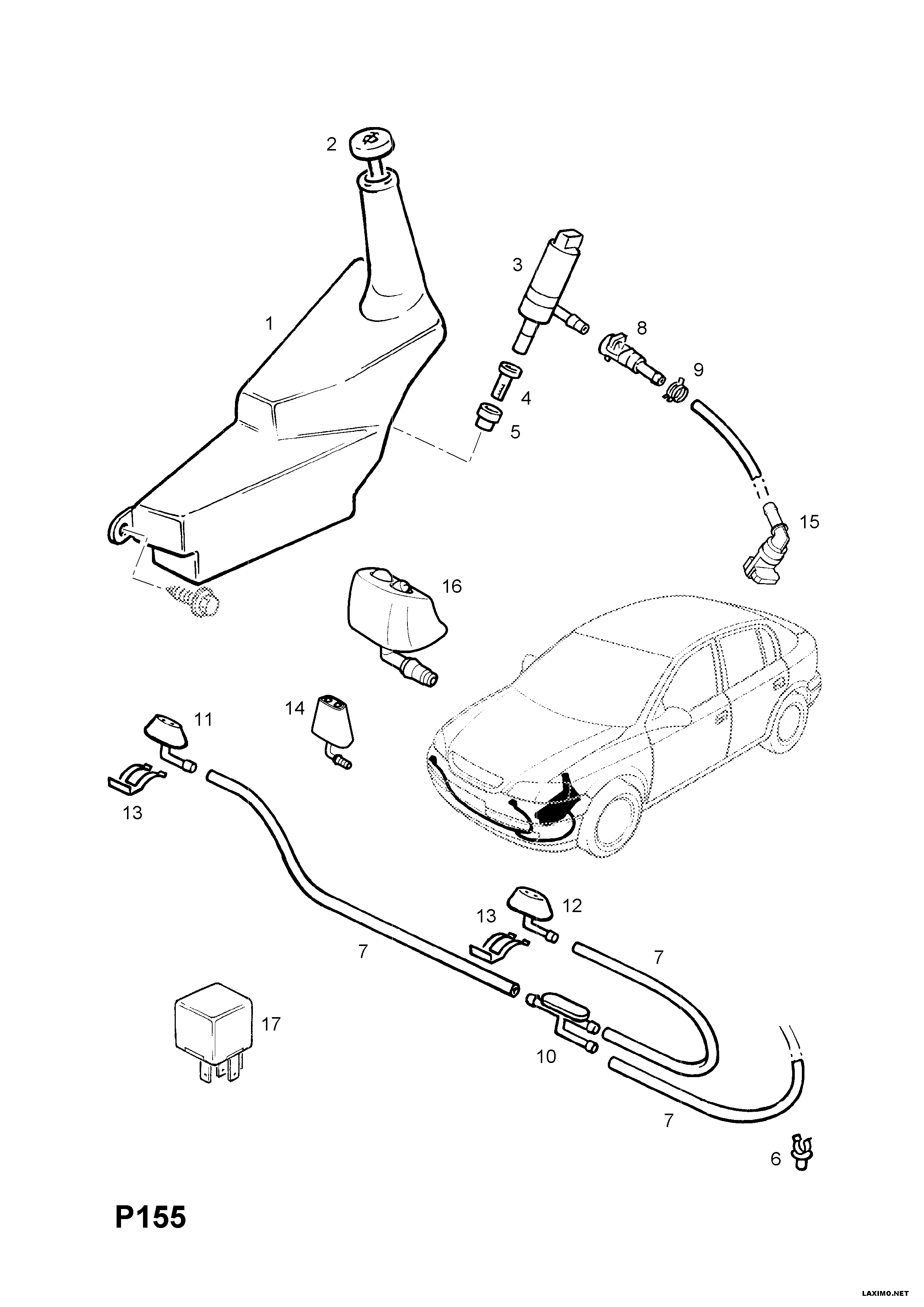 GM 14 52 104 - PUMP, RESERVOIR, HEADLAMP WASHER vegaparts.es